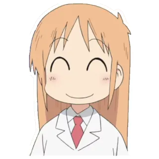 😊 Hakase Shinonome Nichijou Anime, Nichijou, Hakase, Shinonome, Dottore, Scienziato, carino, divertente telegram sticker