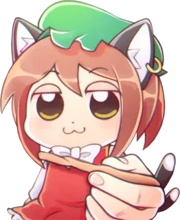 🚬 anime, cat, girl, manga, cartoon telegram sticker
