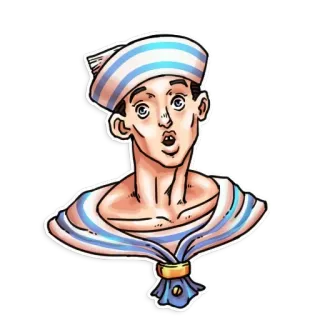 😯 กะลาสี, เกี่ยวกับการเดินเรือ, ภาพเหมือน, ตัวละคร, การ์ตูน telegram sticker