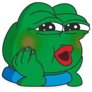 😂 Pepe the Frog Pepe la Rana, Meme, Rana, Meme de Internet, Popular, Caricatura, Verde telegram sticker