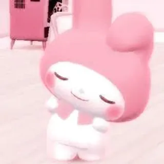 🦕 My Melody My Melody, Sanrio, fofo, kawaii, rosa, desenho animado whatsapp sticker