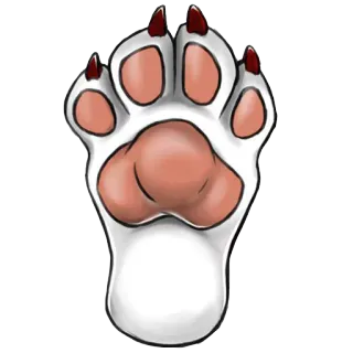 🐾 Tierpfote, Tiermuster, Haustier, Klaue, Tier telegram sticker