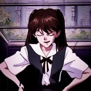 🎪 Asuka Langley Soryu Neon Genesis Evangelion anime, girl, Asuka Langley, Neon Genesis Evangelion, manga, tv show telegram sticker