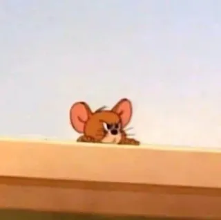 😶 Jerry Tom and Jerry dibujos animados, ratón, animal, divertido, Jerry, animación telegram sticker