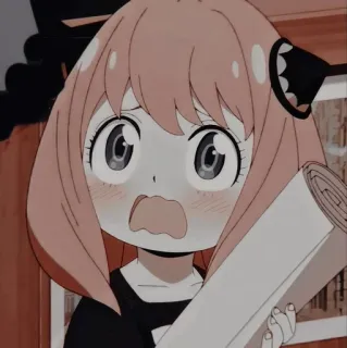 🥺 Anya Forger Spy x Family Anime, Garota, Chocada, Fofa, Desenho animado telegram sticker
