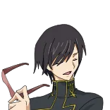 😎 Lelouch Lamperouge Code Geass Anime, Manga, Lelouch, Gafas, Personaje, Code Geass telegram sticker