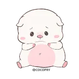 🙁 милый, животное, каваи, грустный, мультик, медведь telegram sticker