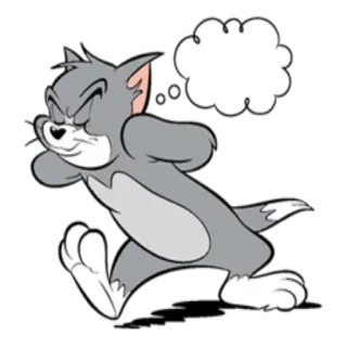 😐 Tom tom e jerry, gatto, cartoni animati, animale, personaggio whatsapp sticker