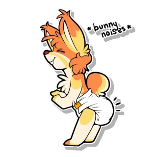😌 bunny noises telegram sticker