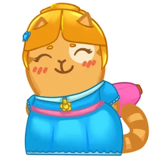☺ cat, character, cartoon, cute, animal telegram sticker
