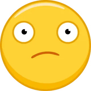 😦 Emoji, Visage, Jaune, Expression, Confus, Incertain telegram sticker
