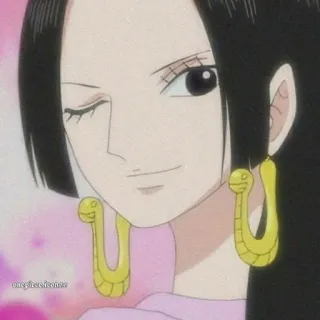 😉 Boa Hancock One Piece Boa Hancock, One Piece, Anime, Manga, Impératrice Pirate, Femme whatsapp sticker