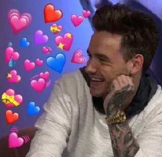 ❤️‍🩹 Liam Payne Bintang pop, Hati, Cinta, Lucu, Selebriti, Penyanyi telegram sticker