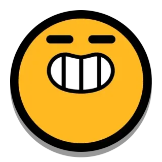 😁 Emoji, Twarz, Żółty, Uśmiech, Szczęśliwy telegram sticker