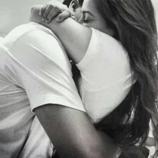 ❤ couple, câlin, amour, affection, romance, étreinte telegram sticker