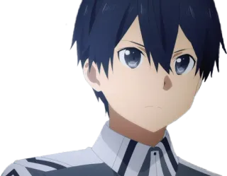 😕 Kirito Sword Art Online Anime, Sword Art Online, Kirito, Personnage, Animation whatsapp sticker