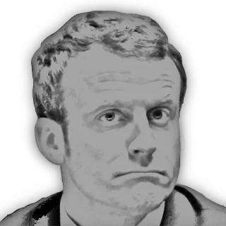 🤔 Emmanuel Macron figura política, presidente, Francia, gobierno, política whatsapp sticker