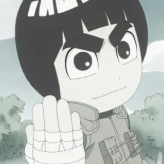 🌟 Rock Lee Naruto Anime, Naruto, Rock Lee, Manga, Dibujos animados whatsapp sticker