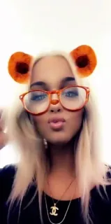 ☁️ Selfie, Phụ nữ, Kính, Tóc vàng, Bộ lọc telegram sticker