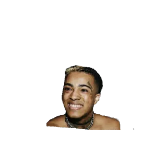 😄 XXXTentacion 래퍼, 가수, 음악가, 유명인, 웃는 telegram sticker