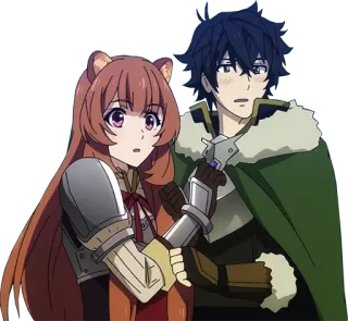 🤗 Raphtalia The Rising of the Shield Hero Anime, Charaktere, Fantasy, Süß, Paar whatsapp sticker