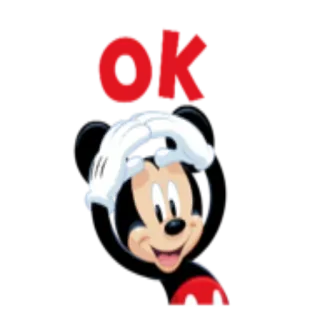 👌 Mickey Mouse ok mickey maus, disney, cartoon, ok, maus telegram sticker