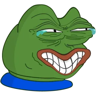 🤣 Pepe the Frog meme, pepe, frog, internet meme, angry telegram sticker