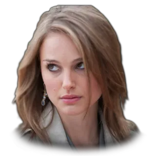 😏 Natalie Portman actress, celebrity, portrait, face, woman telegram sticker