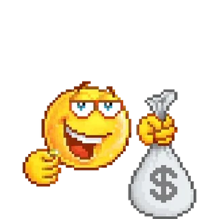 💸 お金, ドル, バッグ, 絵文字, 成功 telegram sticker