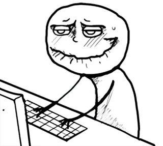 😊 meme, keyboard, internet, computer, funny whatsapp sticker