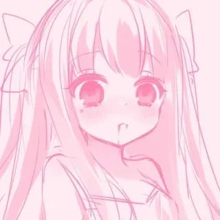 🩰 anime, girl, cute, pink, kawaii, manga telegram sticker