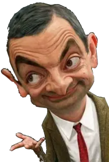 😜 Mr. Bean mr bean, comedy, funny, cartoon whatsapp sticker