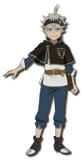😁 Asta Black Clover anime, manga, asta, black clover, anime character, fantasy, shonen whatsapp sticker