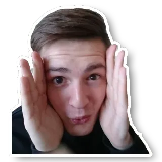 🙉 persoon, portret, gezicht, sticker, man, uitdrukking telegram sticker
