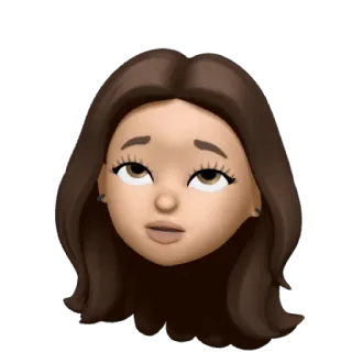 🙄 Memoji, Avatar, Mulher, Arte digital telegram sticker