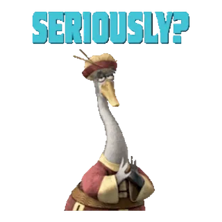 😒 Master Shifu Kung Fu Panda SERIOUSLY? oca, film, kung fu, serio, domanda telegram sticker