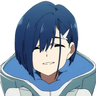 😊 Ichigo Darling in the Franxx Anime, Personaggio, Ichigo, Darling in the Franxx telegram sticker