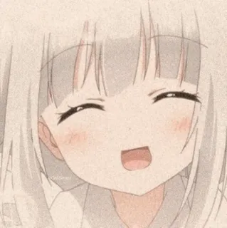 🌻 anime girl, cute, smiling, happy, manga, kawaii telegram sticker