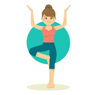 🙇‍♀ yoga, fitness, woman, exercise, health telegram sticker