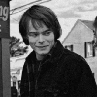 📷 Jonathan Byers Stranger Things homme, personnage, télévision, stranger things, jonathan byers, souriant telegram sticker