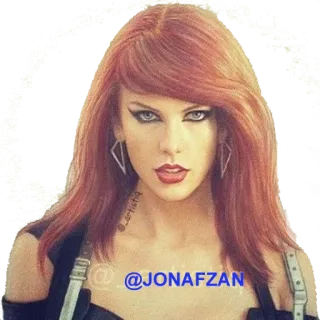 😡 @jonafzan Taylor Swift, art, portrait, fan art, art numérique telegram sticker