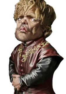 👁 Tyrion Lannister Game of Thrones Тирион Ланнистер, Игра Престолов, Фэнтези, Персонаж, HBO, Карикатура telegram sticker