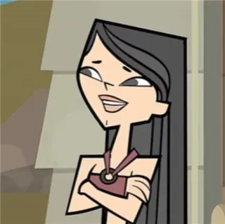 😌 Heather Total Drama мультфильм, анимация, персонаж, телешоу telegram sticker