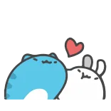 ❤️ кот, любовь, сердце, милый, животное, стикер whatsapp sticker