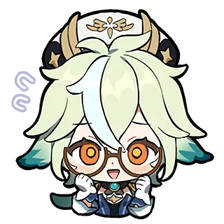 😊 Sucrose Genshin Impact anime, cute, video game, girl, Sucrose whatsapp sticker