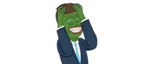 😂 Pepe the Frog Pepe, Kikker, Meme, Bedroefd, Pak, Internetmeme, Verdrietig whatsapp sticker