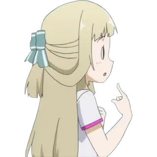 👈 anime, ragazza, cartone animato, personaggio telegram sticker