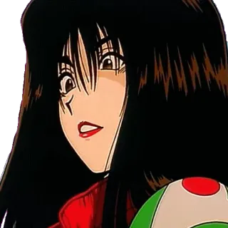 😯 anime, woman, manga, cartoon telegram sticker