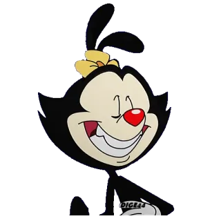 😆 Dot Warner Animaniacs Dibujos animados, Animación, Warner Brothers, Dot, Animaniacs, Personaje, Lindo telegram sticker
