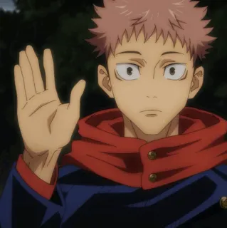 💥 Yuji Itadori Jujutsu Kaisen Anime, Manga, Karakter, Animasi Jepang, Shonen telegram sticker